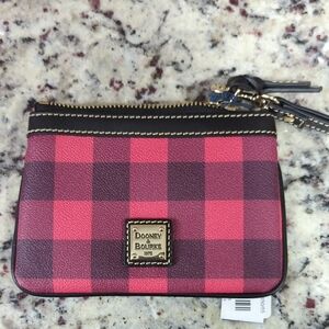 Dooney & Bourke Red Plaid Women's BagTucker Medium Wristlet